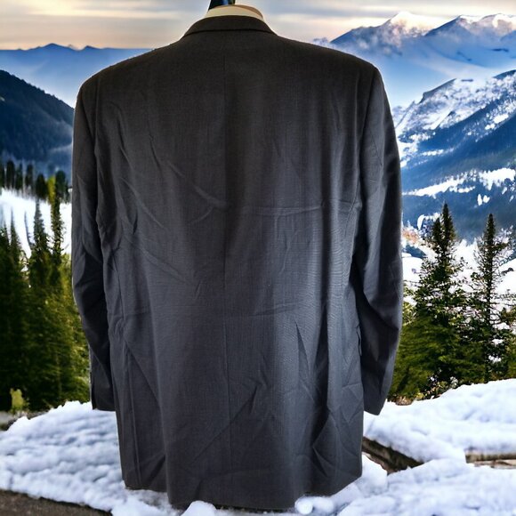 S Cohen Men's 46L Blue Check 100% Wool Suit Pants 42X30 & Tie 11022 - Picture 4 of 12